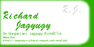 richard jagyugy business card